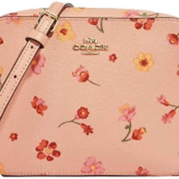 Coach Bags Nwt Coach Mini Camera Crossbody Leather Shoulder Bag Mystical Floral Blush C8699